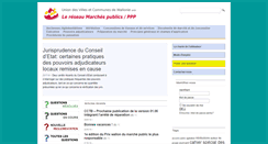 Desktop Screenshot of marchespublics.uvcw.be